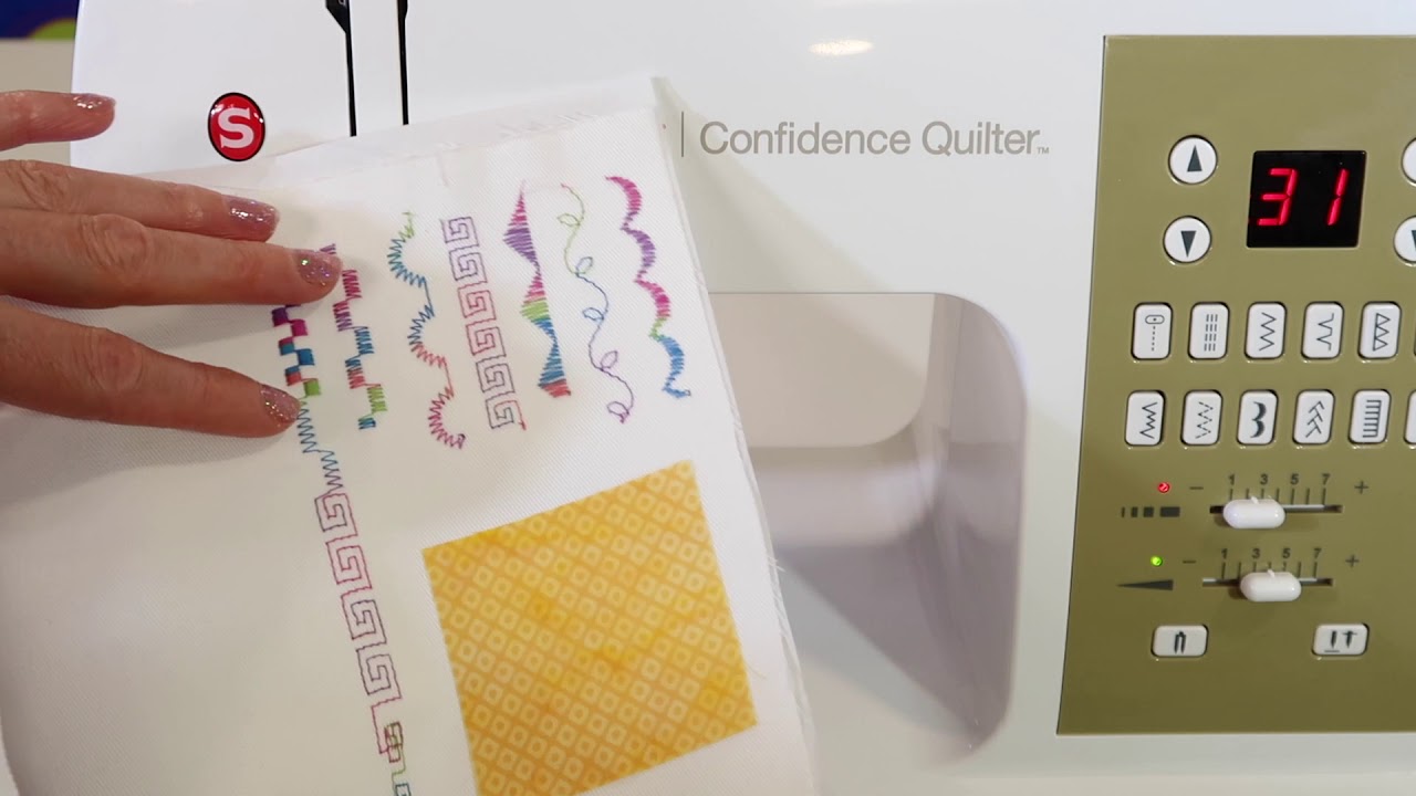 Singer Confidence Quilter 7469Q 28 Blanket Stitch Applique