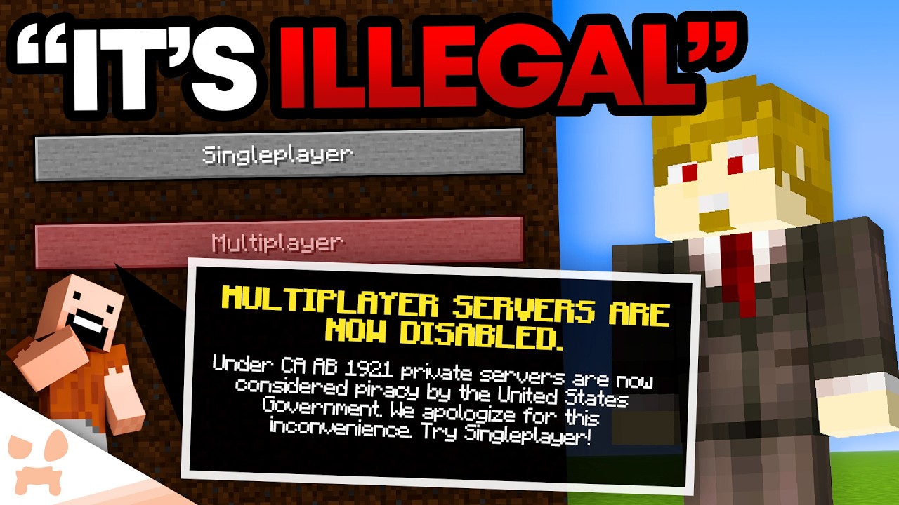 СЕРВЕРЫ MINECRAFT ТЕПЕРЬ &laquo;НЕЗАКОННЫ&raquo;&hellip; МУЛЬТИПЛЕЕРУ КОНЕЦ?!