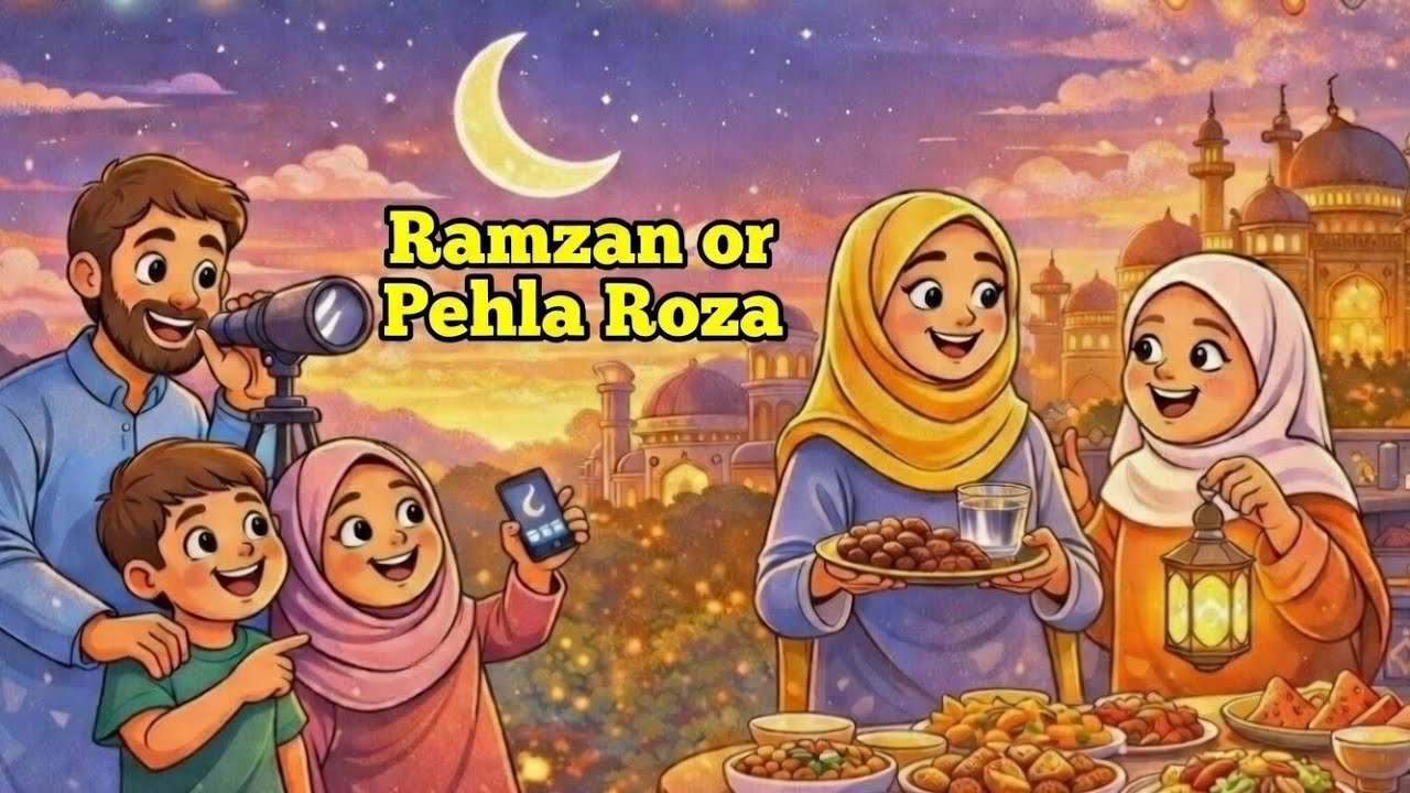 “Ramzan Aaya🌙✨️ || Chand, Sehri Aur Iftar Ki Pyari Kahani”