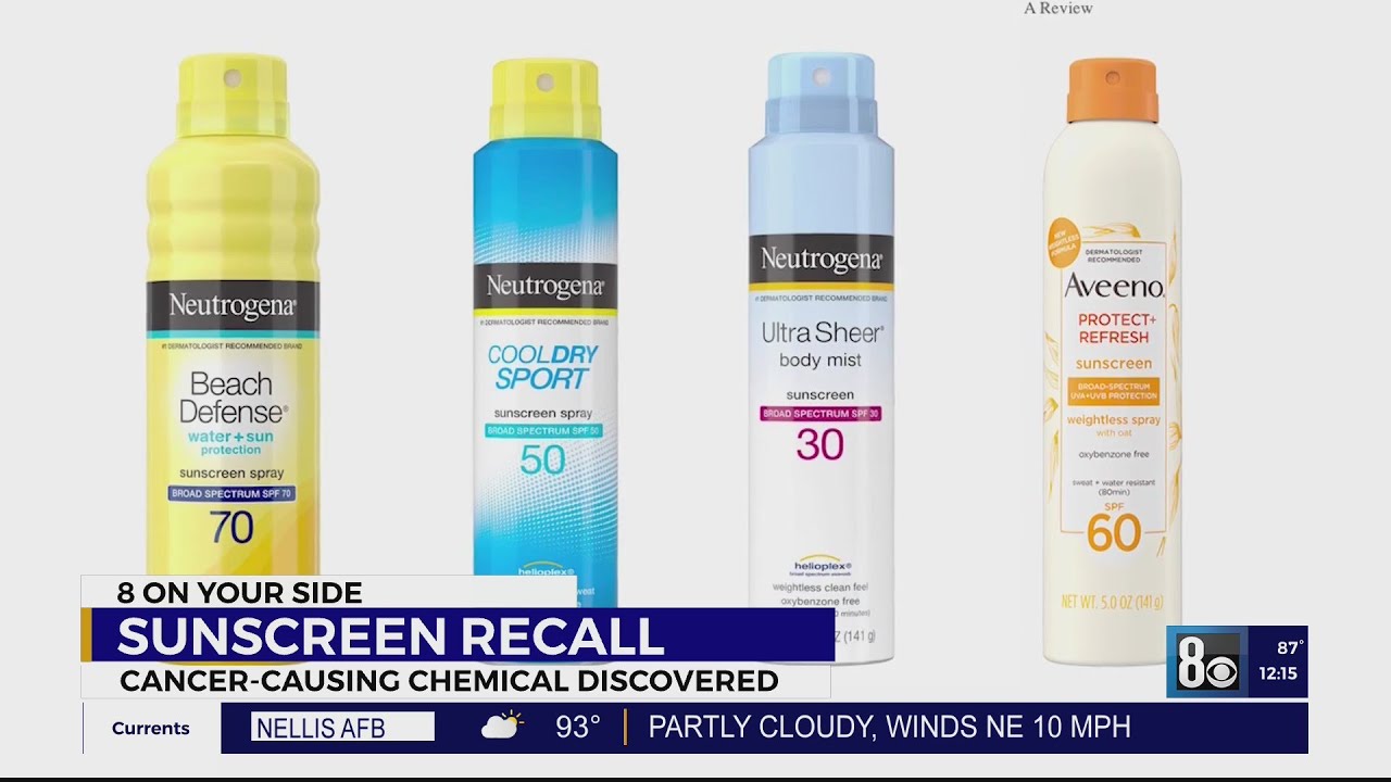 RECALL: Cancer-causing chemical found in sunscreen