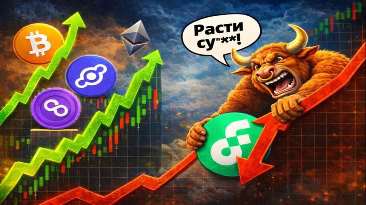 РОСТ РЫНКА РЕАЛЕН! БИТКОИН, ETHEREUM, HELIUM, POLYGON, FLOW!