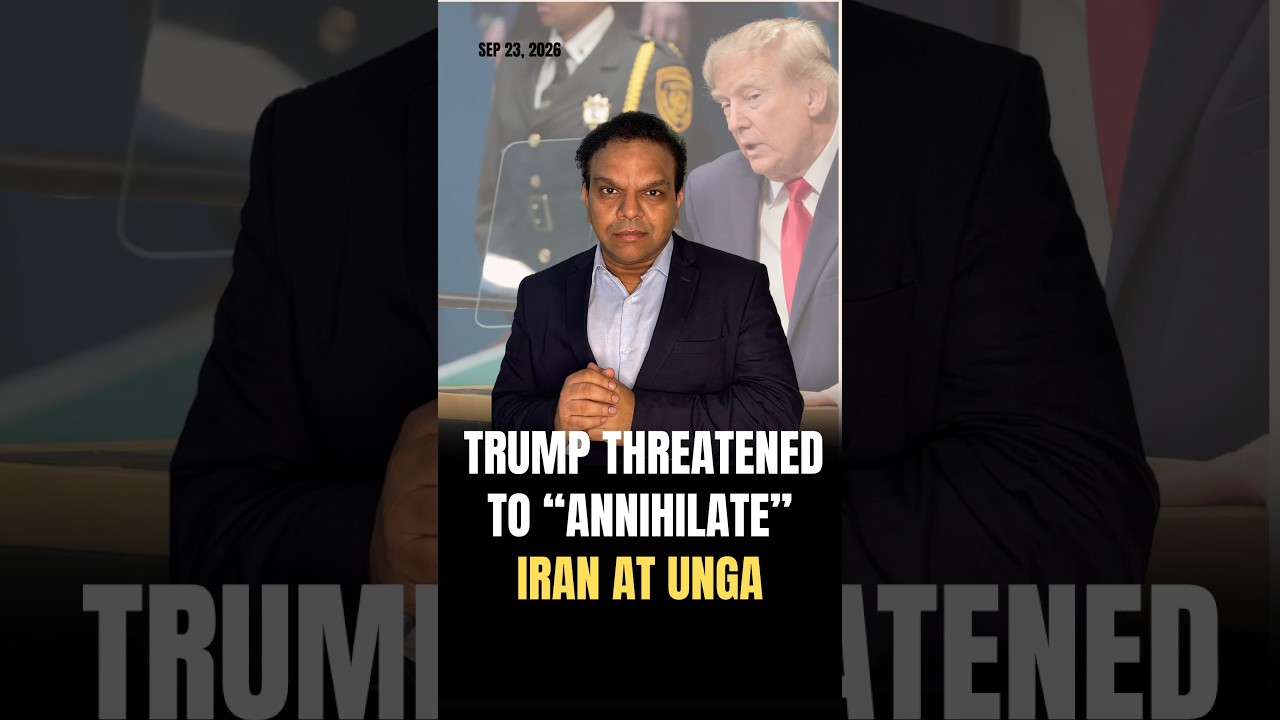Trump Threatened to &ldquo;Annihilate&rdquo; Iran #iran #iranisraelwar #iranwar #trump #missiles #missile #unga
