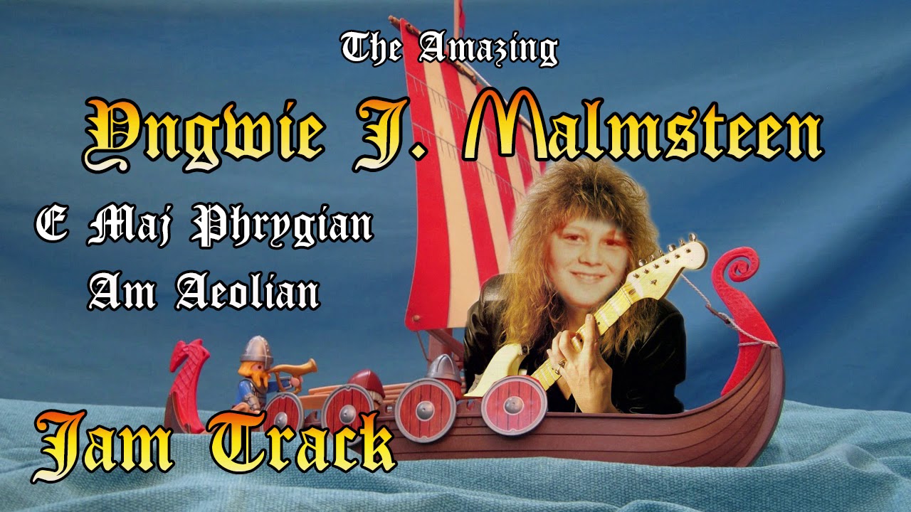 Yngwie Malmsteen A Aeolian E Phrygian Major Jam Backing Track