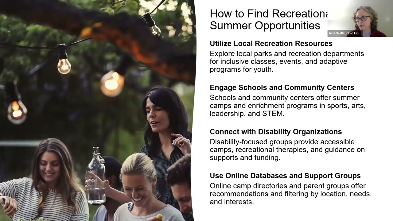 Ohio F2F JTA Booster: Recreational and Camp Options: What We Need to Know
