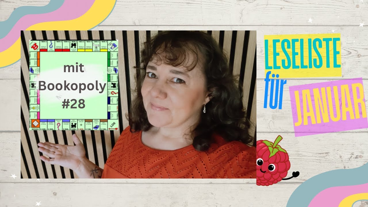 meine Leseliste für den Januar 2026, mit Bookopoly #28 Himbeere liest