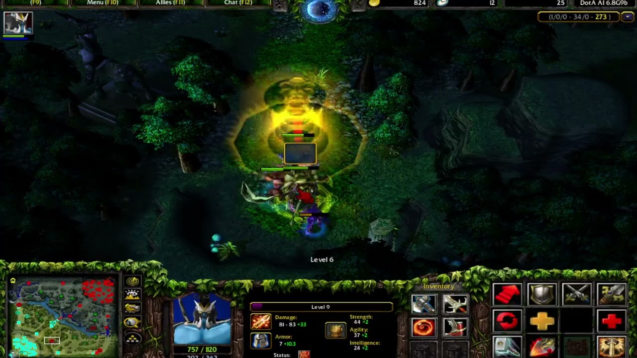 DOTA 6.8G9B Sven Solo Fountain 915