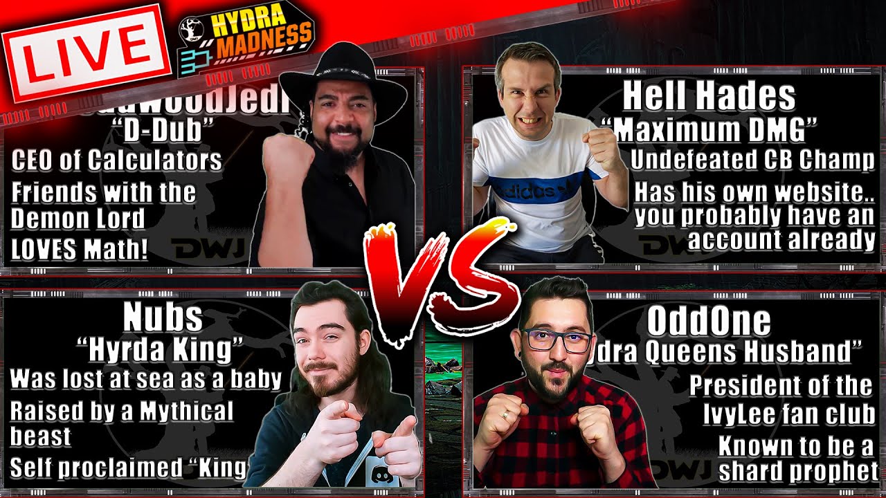 PART 1 || Hydra Content Creator Clash ROUND 1 ft. HellHades NubRaids and OddOneGaming | Test Server