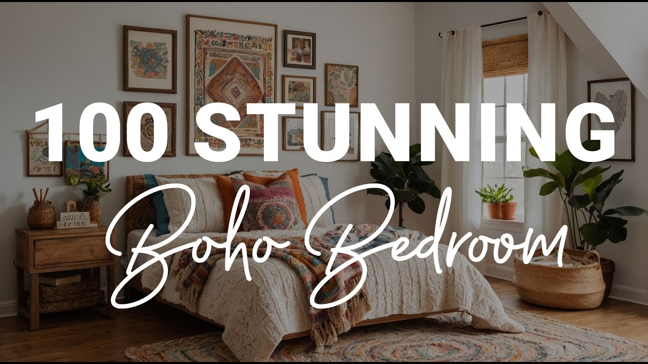 100 потрясающих идей для спальни в стиле бохо, которые преобразят ваше пространство в 2025 году!