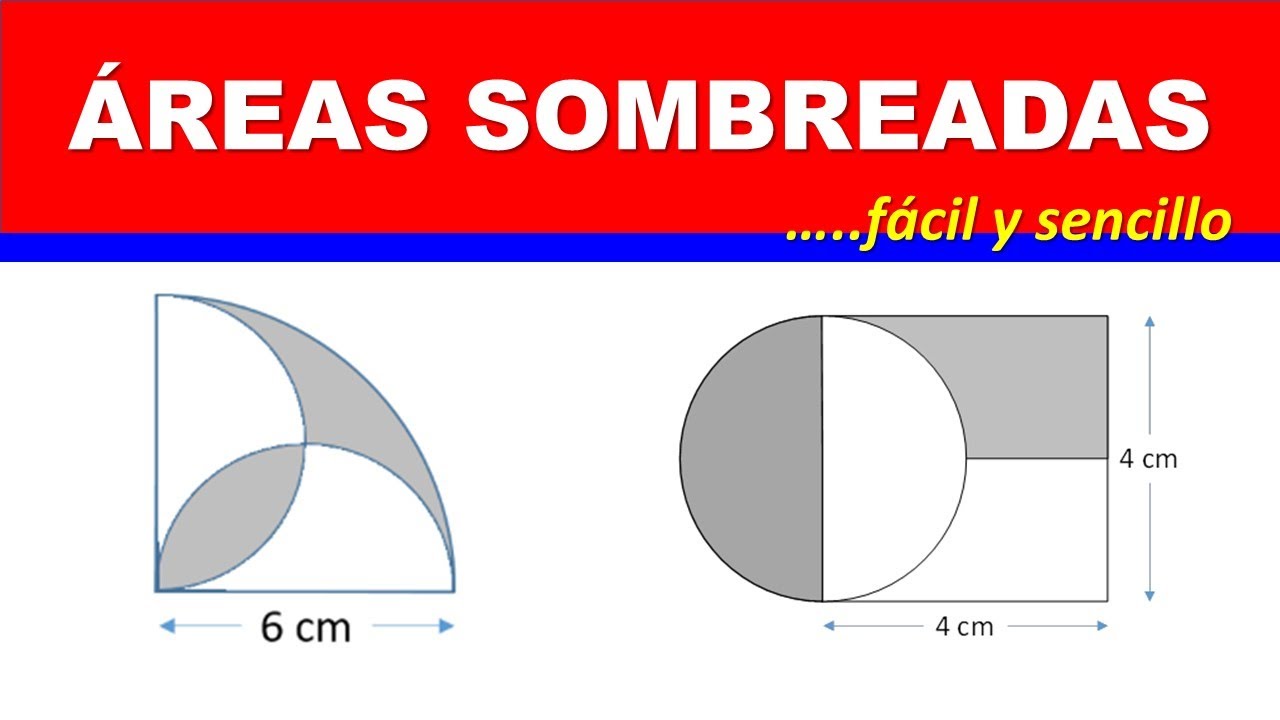 Áreas Sombreadas. Fácil y sencillo encontrar el área sombreada. Parte 2