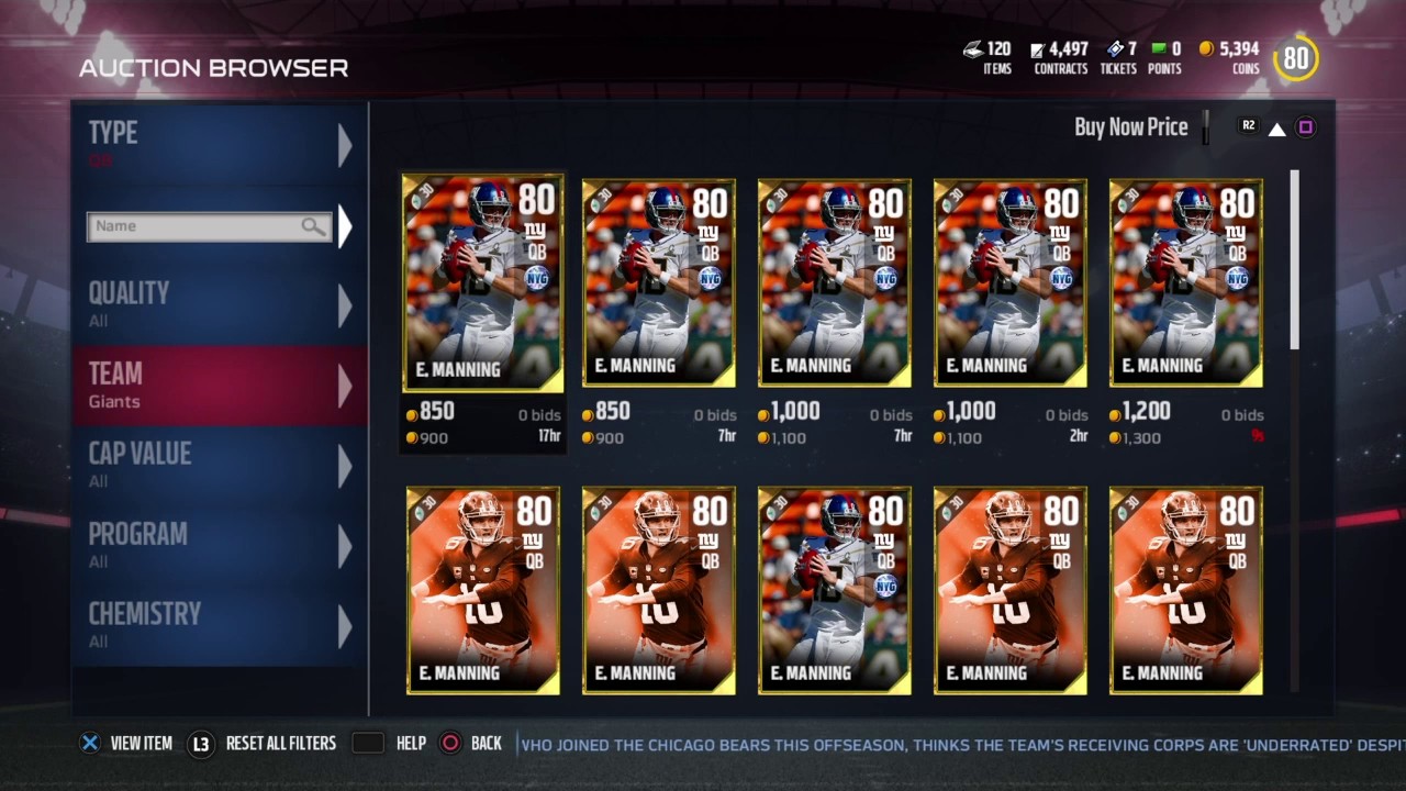 QB ratings for madden 18!!!!