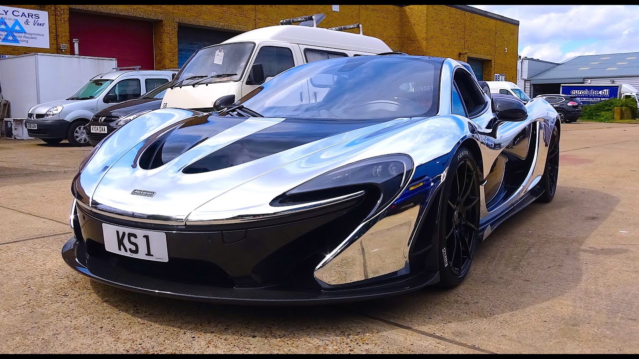 WRAPPING A MCLAREN P1 CHROME!!