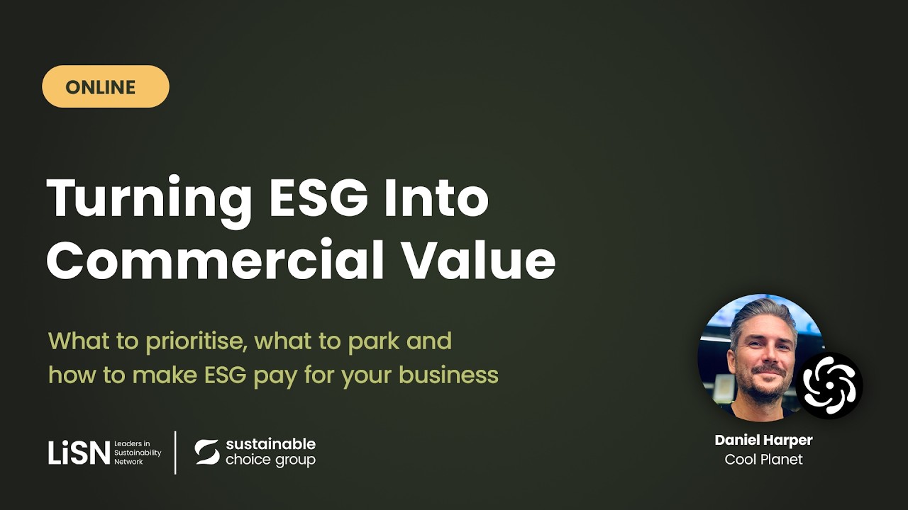Turning ESG into Commercial Value