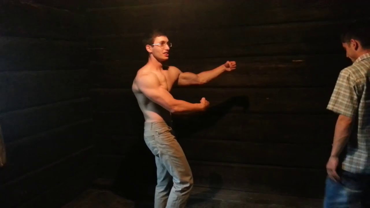 cocky muscle nerd