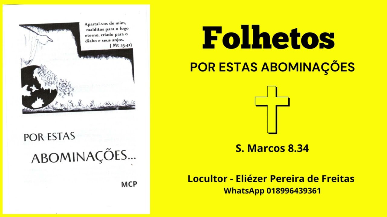 Folhetos   Por estas abominações