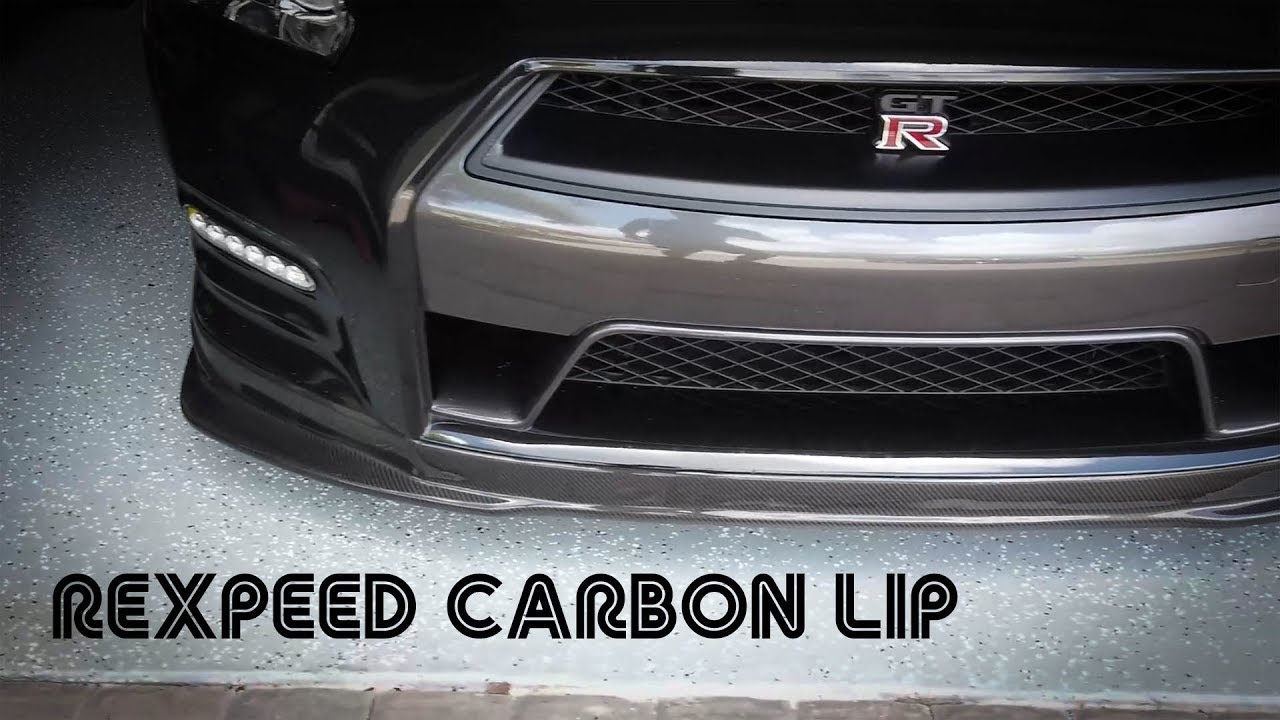 Nissan GTR Rexpeed Carbon Fiber Kansai (K1) Lip Unboxing and Install