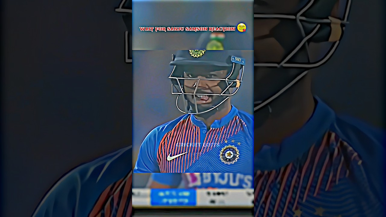 Sanju Samson reaction 😋 |#shots #shortsfeed #shortvideo #cricket #cricketlover #sanjusamson