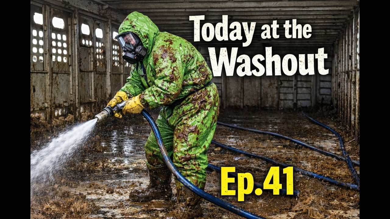 Cow poop VS 180psi...who wins? (Cattle Washout ASMR Ep. 41)