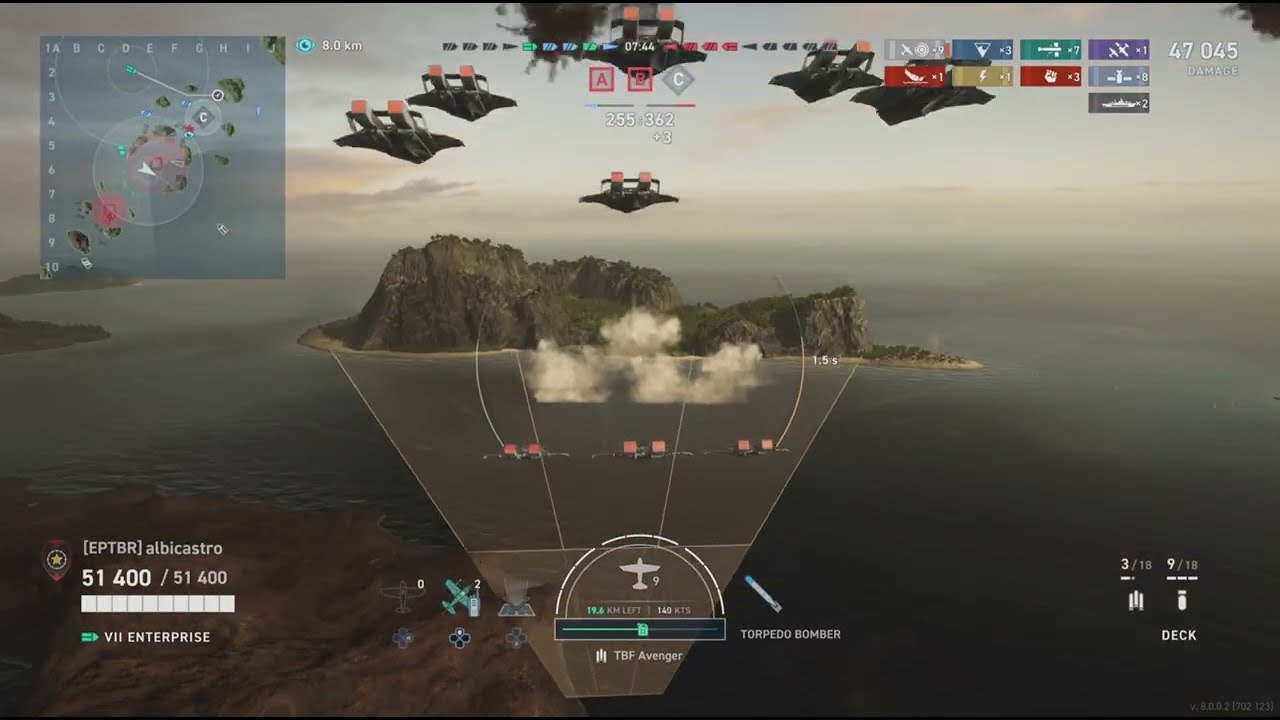 USS Enterprise breaking 3600xp Kraken #wowslegends