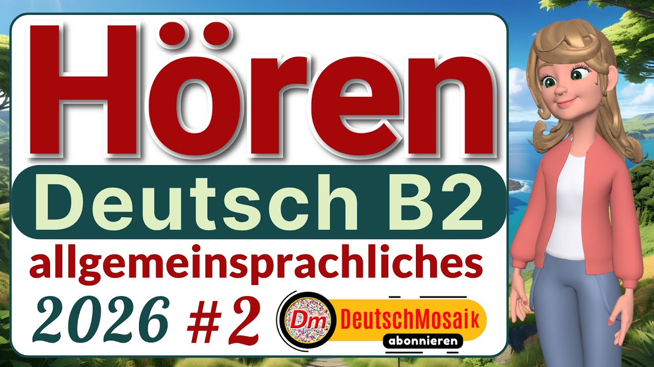 Hören B2 | telc Übungstest #2 | Deutsch allgemein | 2026