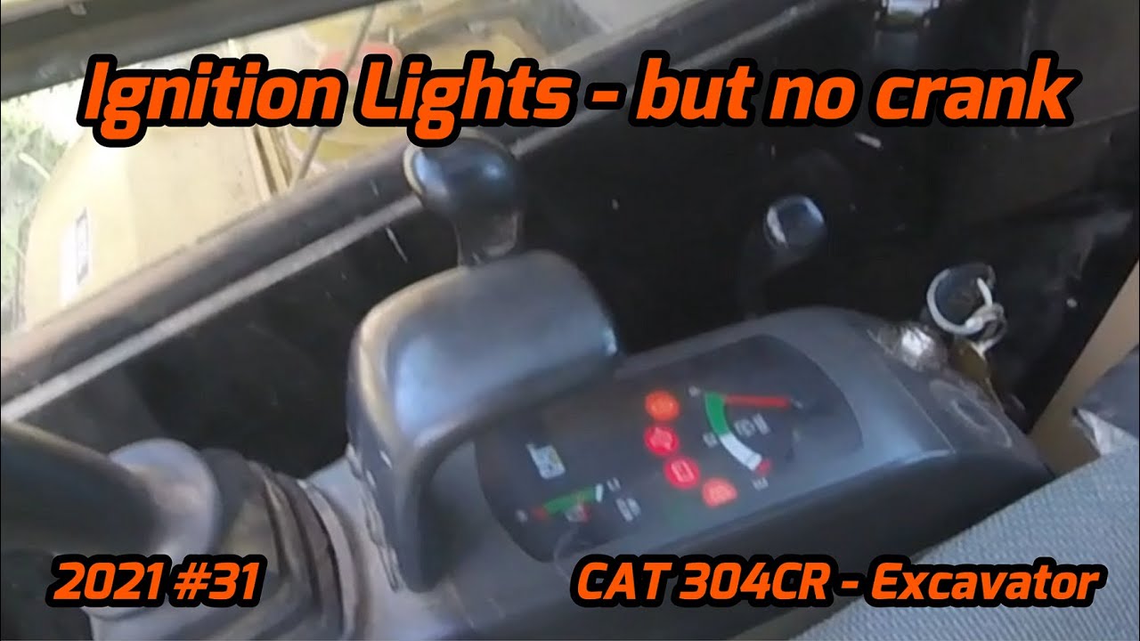 CAT 304 CR - Excavator Starter Fault - 2021#31