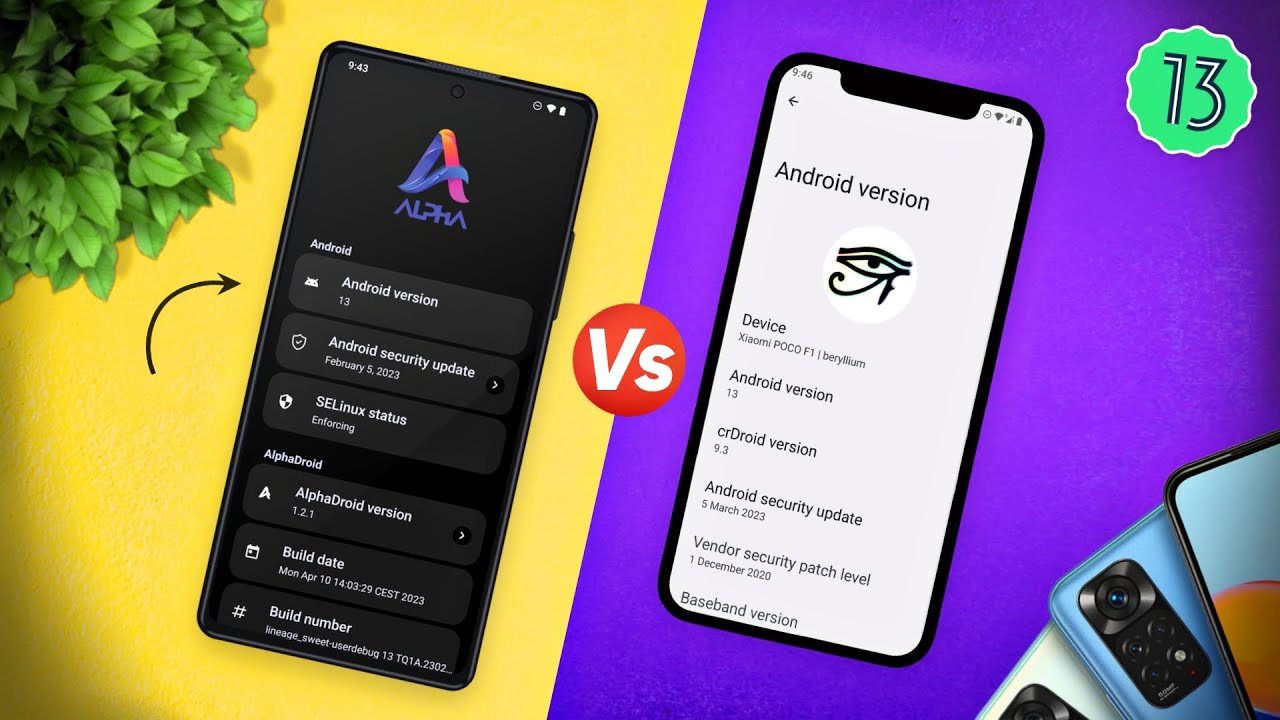 Best Custom Rom in 2023 - CrDroid Vs Alpha Droid - Detailed Compasion⚡