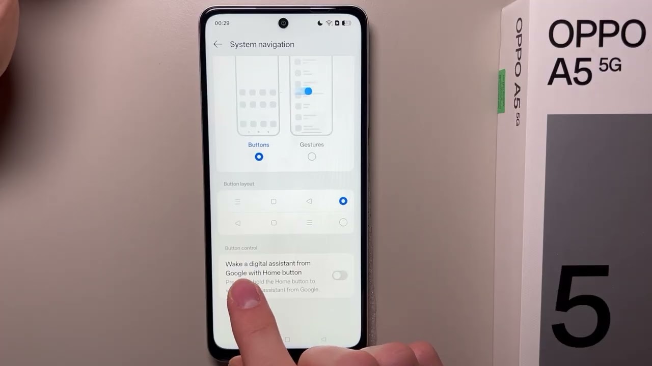 OPPO A5 5G: How to Set Up System Navigation