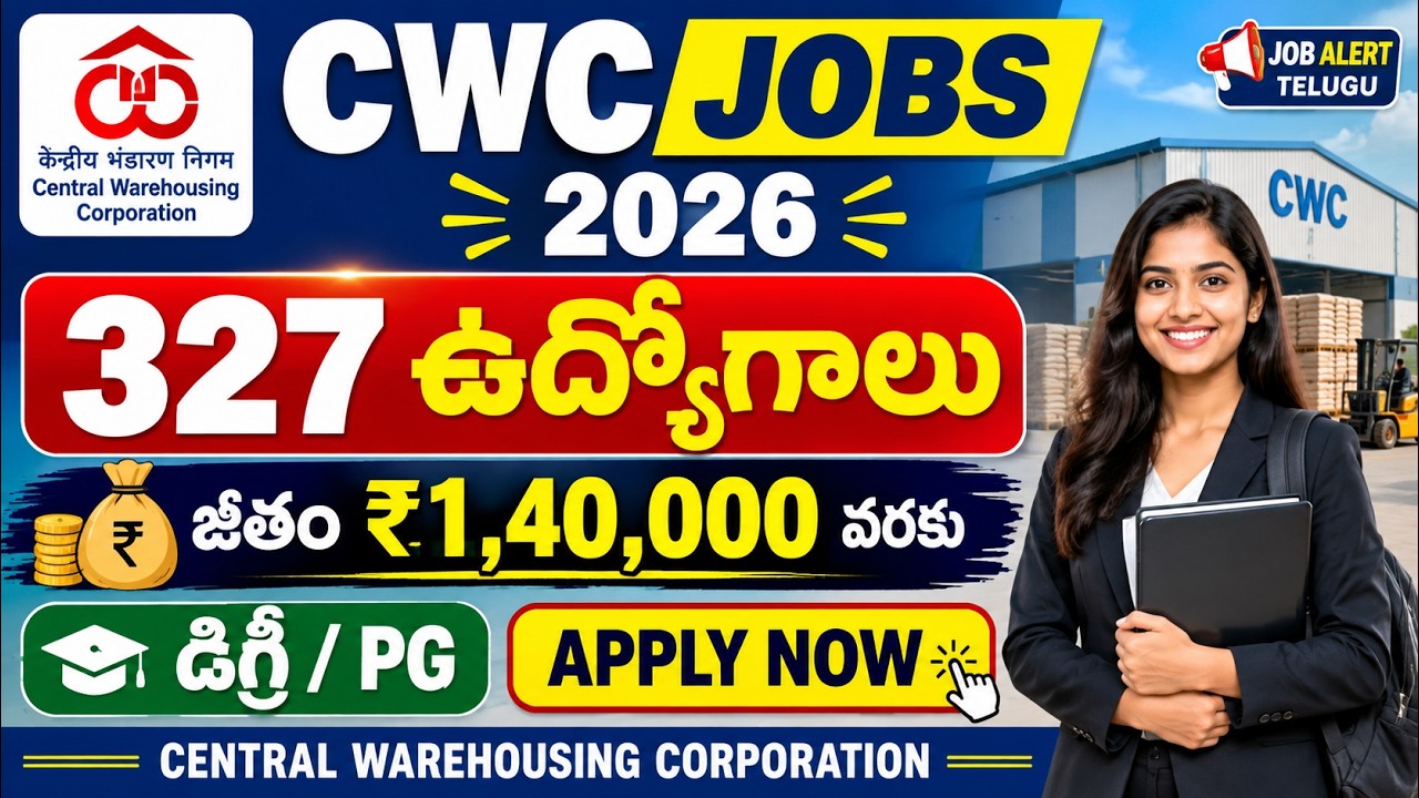 327 Vacancies at Central Warehousing Corporation | Salary up to ₹1,40,000!