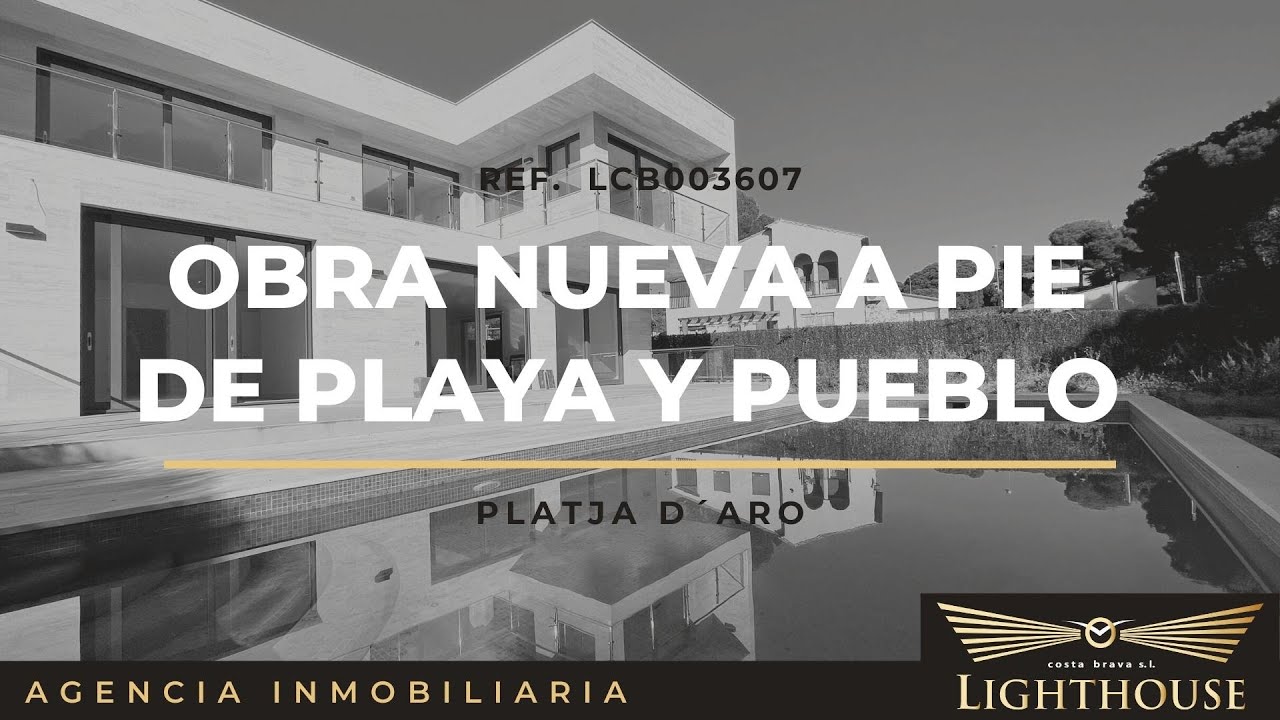 ESPECTACULAR VILLA de OBRA NUEVA a pie de playa y pueblo