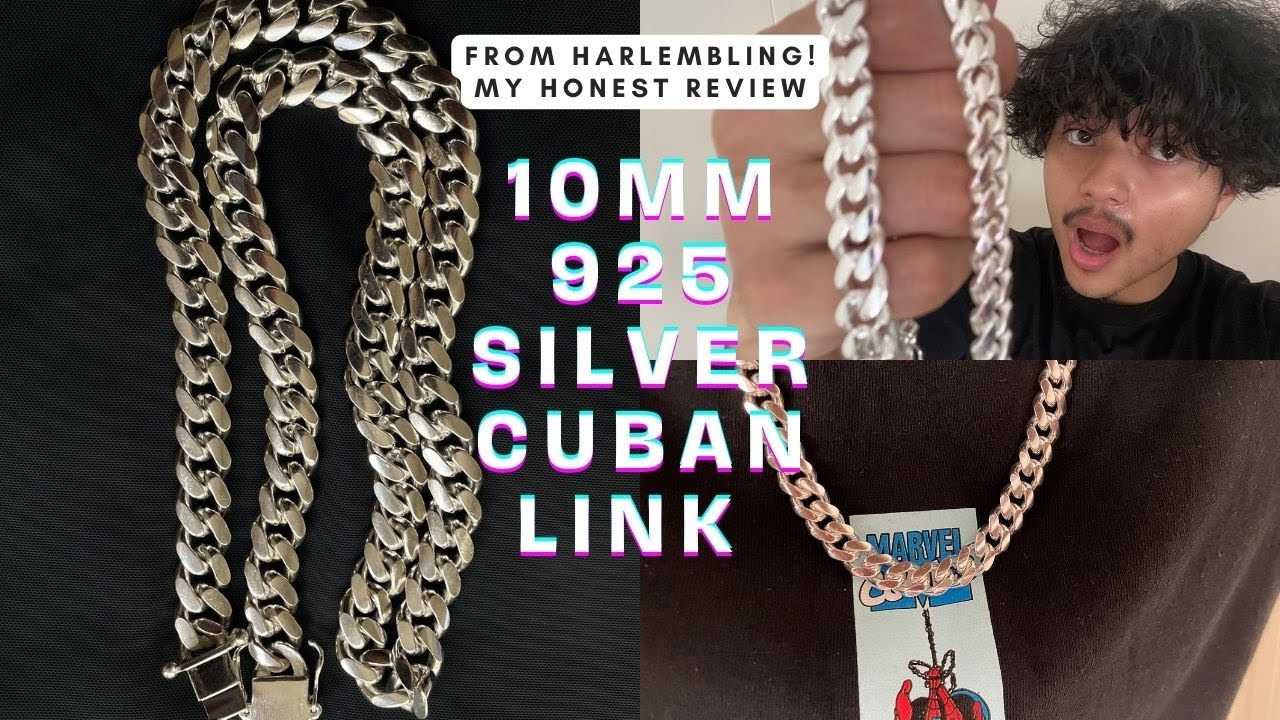 HarlemBling 10mm Cuban Link Chain 925 Sterling Silver Review!