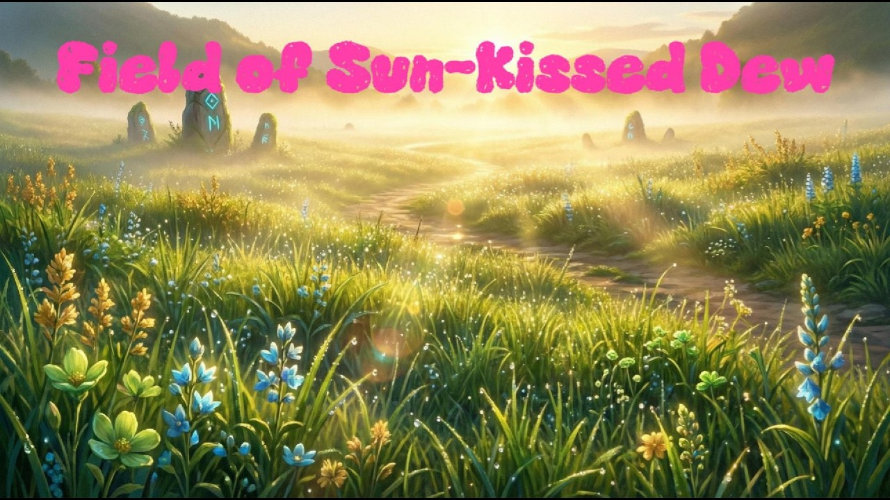 Field of Sun-Kissed Dew | Sleep, Meditation, Stress relief and emotional balance.