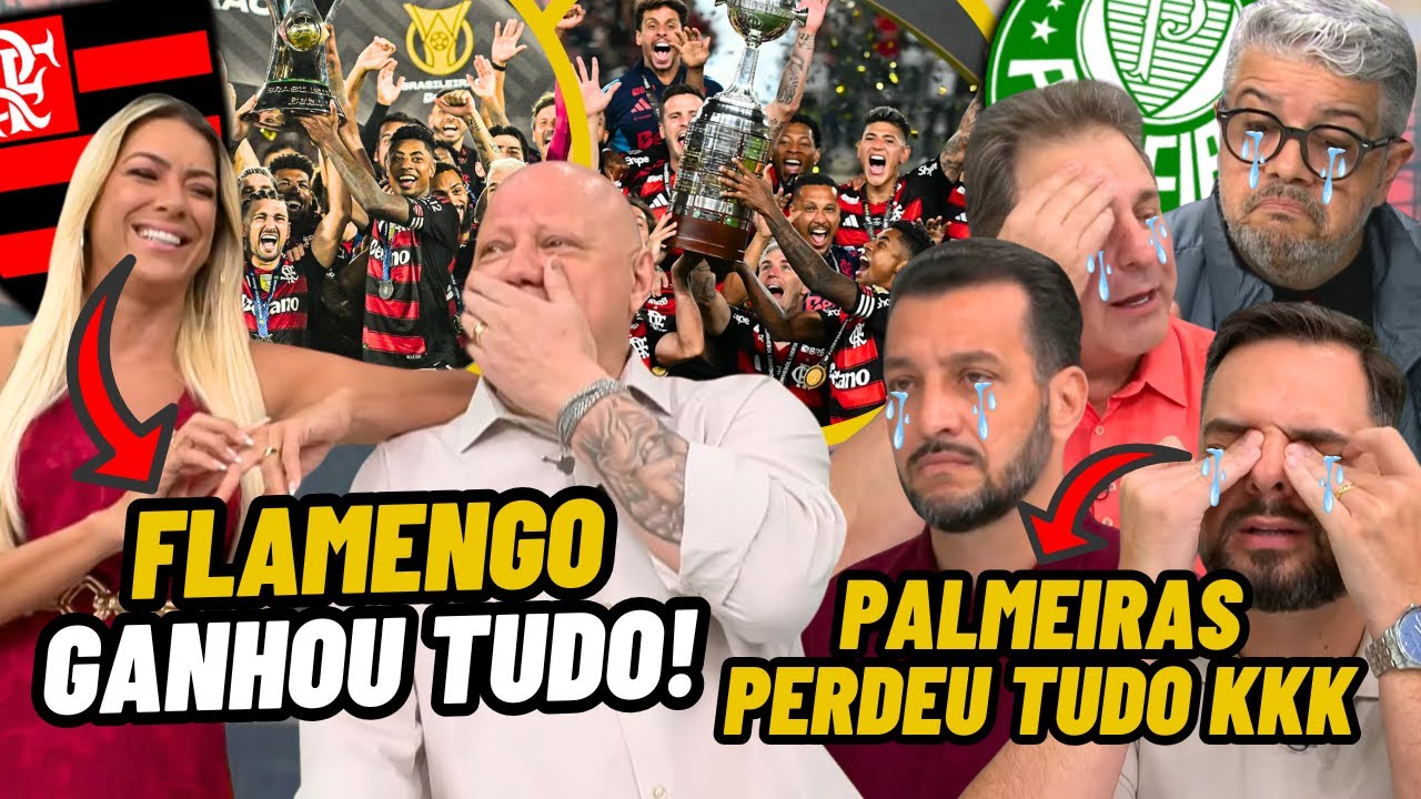 PALMEIRENSES e ANTIS FLAMENGO são ZOADOS AO VIVO após VICES do Palmeiras e Flamengo CAMPEÃO de TUDO