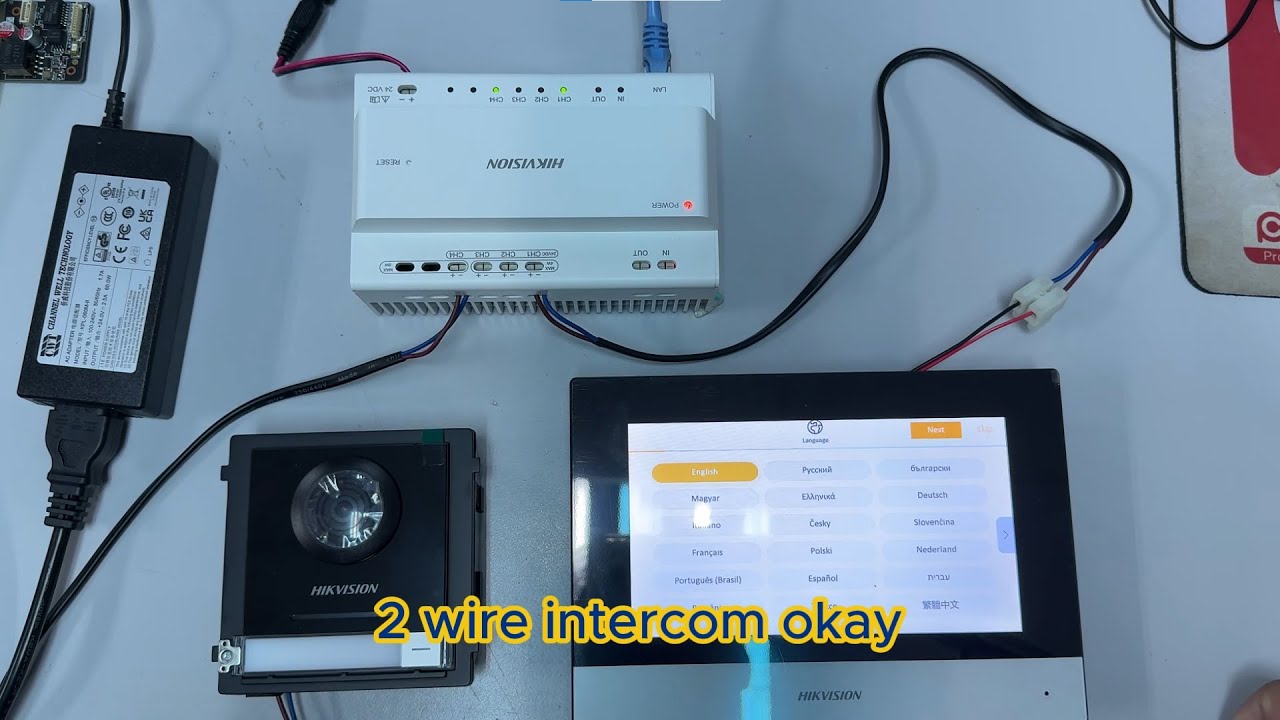 Hik Vision: 2-wire IP Video Intercom DS-KIS702Y-P Introduction, Wiring & Setup