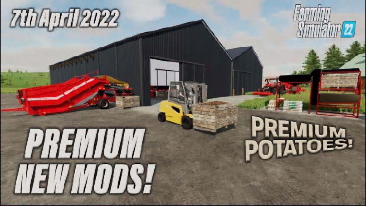 PREMIUM POTATOES! FS22 | PREMIUM NEW MODS! | (Review) Farming Simulator 22 | PS5 | 7th April 2022.
