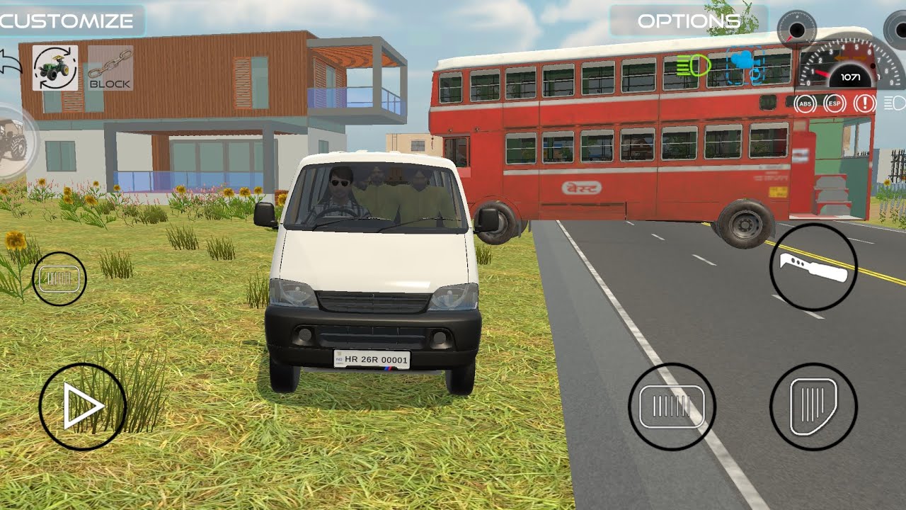3D Driving Simulator Game  with Van and Double-Decker Bus