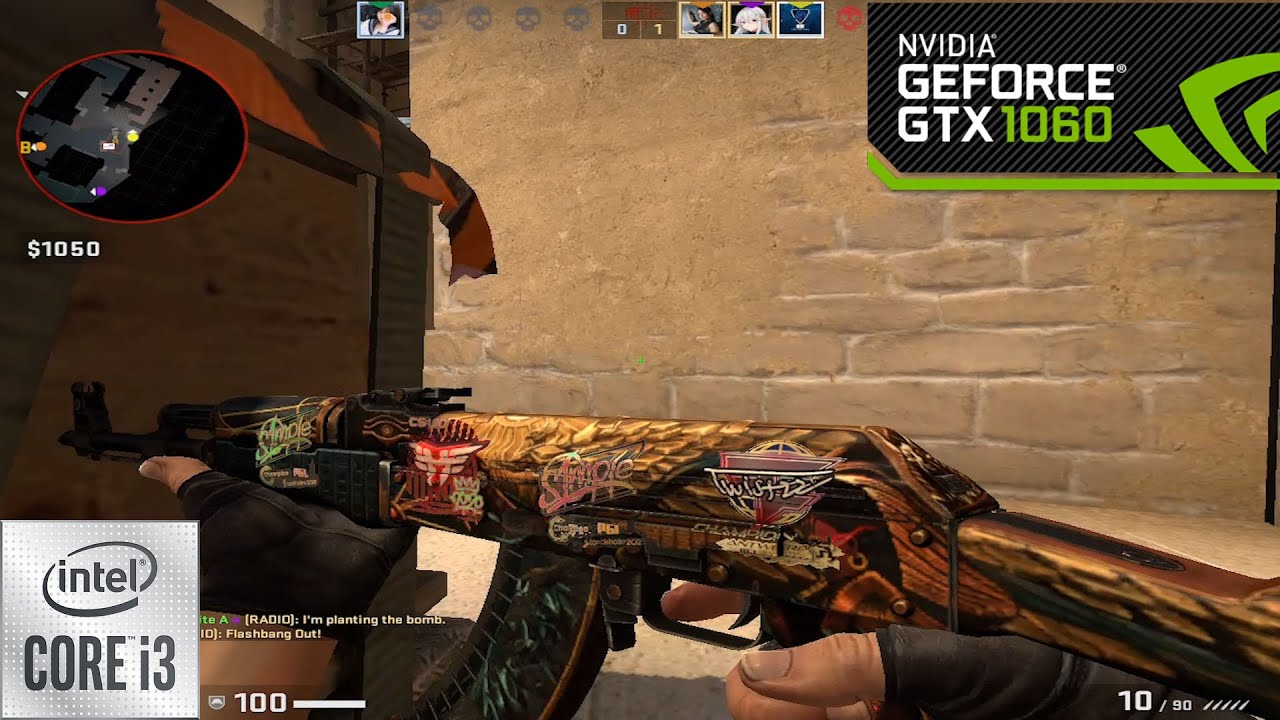 CS:GO : GTX 1060 + i3 10105F