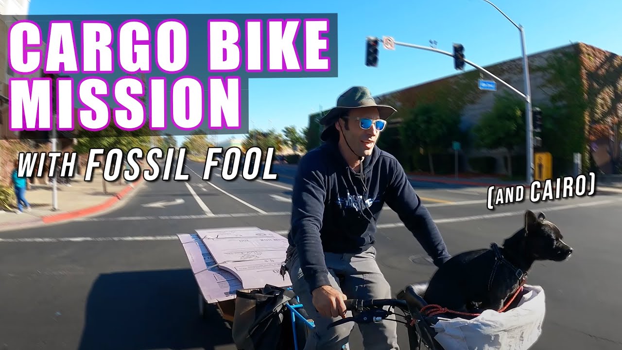 Fun Local Cargo Bike Trailer Mission to Haul Sheets of Plywood & Foam