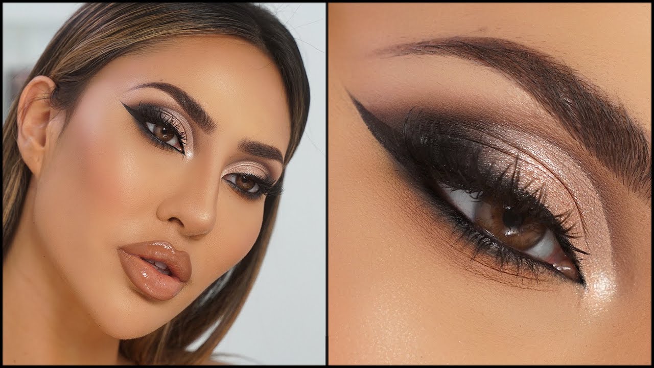 DRAMATIC FOX EYE MAKEUP TUTORIAL (*Relaxing) | BrittanyBearMakeup