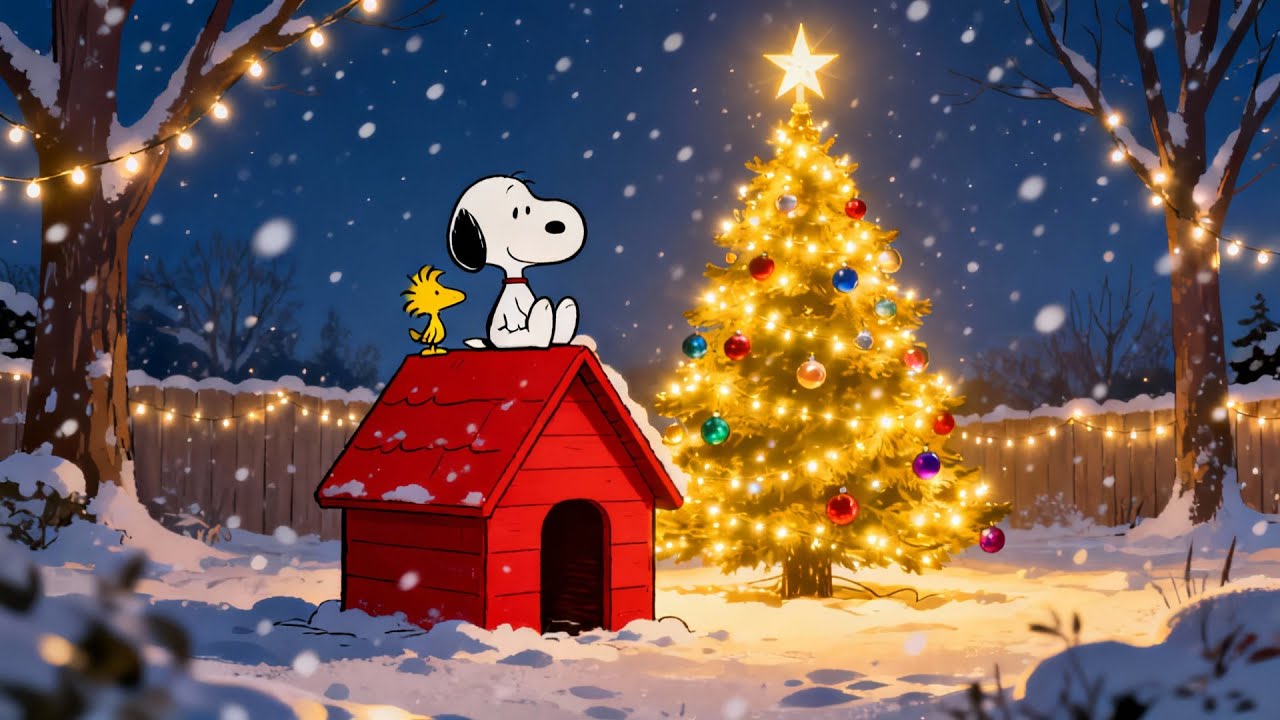 A Perfect Cozy Christmas Night with Heavy Snowfall