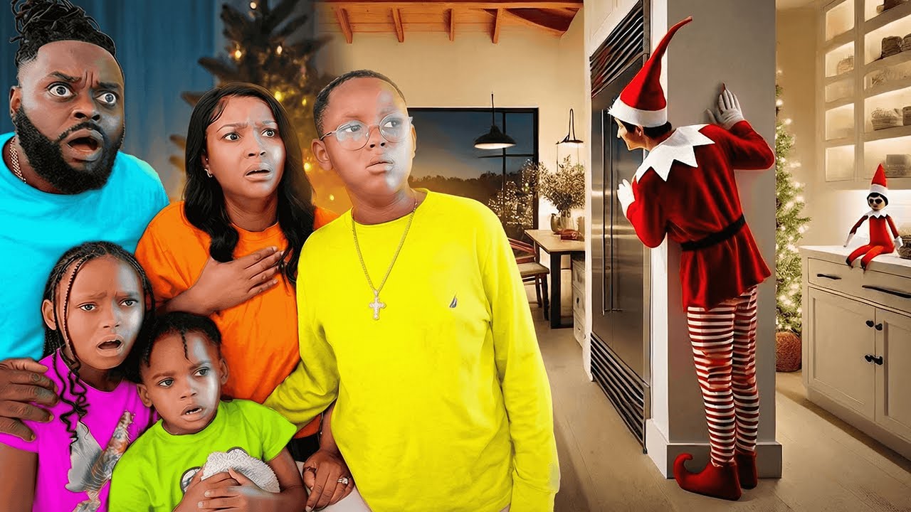 THE ELF ON THE SHELF CAME TO LIFE IN OUR NEW HOME!