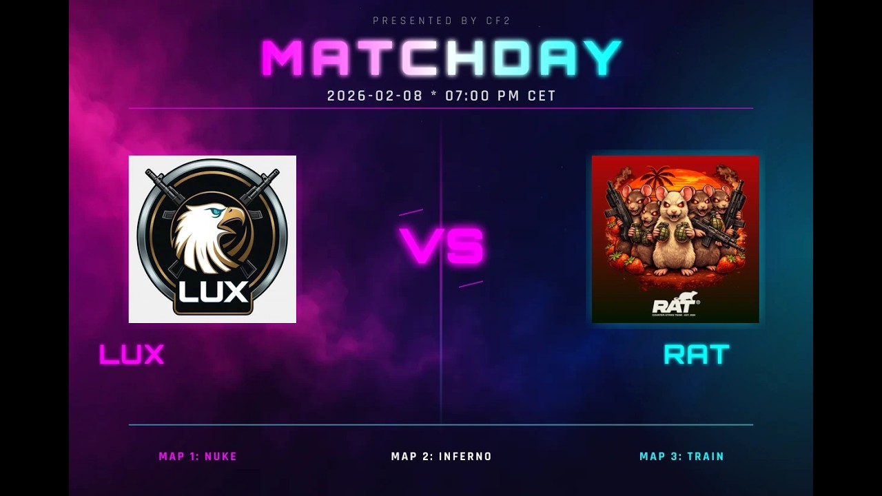 RAT vs LUX | CROSSFIRE LEAGUE 2 | LOWER BRACKET | CS 1.6