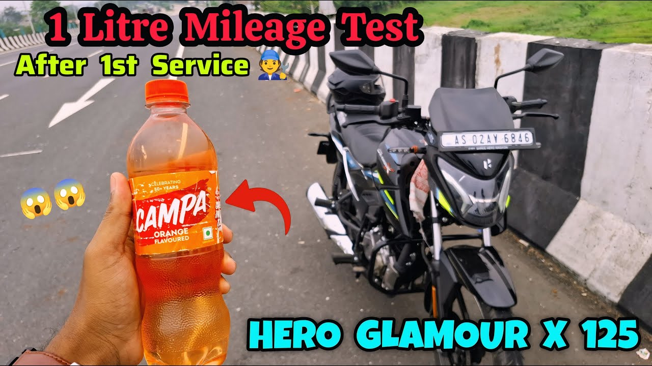 2025 New Glamour X Mileage Test ⛽| New Glamour X 125 Mileage Test| Hero Glamour X 125 Mileage Test