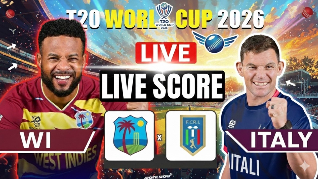 🔴Live: ওয়েস্ট ইন্ডিজ বনাম ইতালি টি-২০ বিশ্বকাপ লাইভ স্কোর দেখি | West Indies vs Italy T20 World Cup