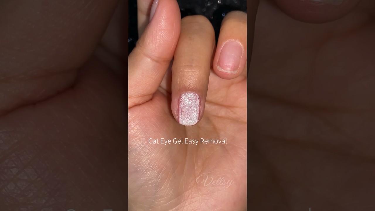 How To Remove Magnetic Cat Eye Nails | Gel Polish Easy Removal