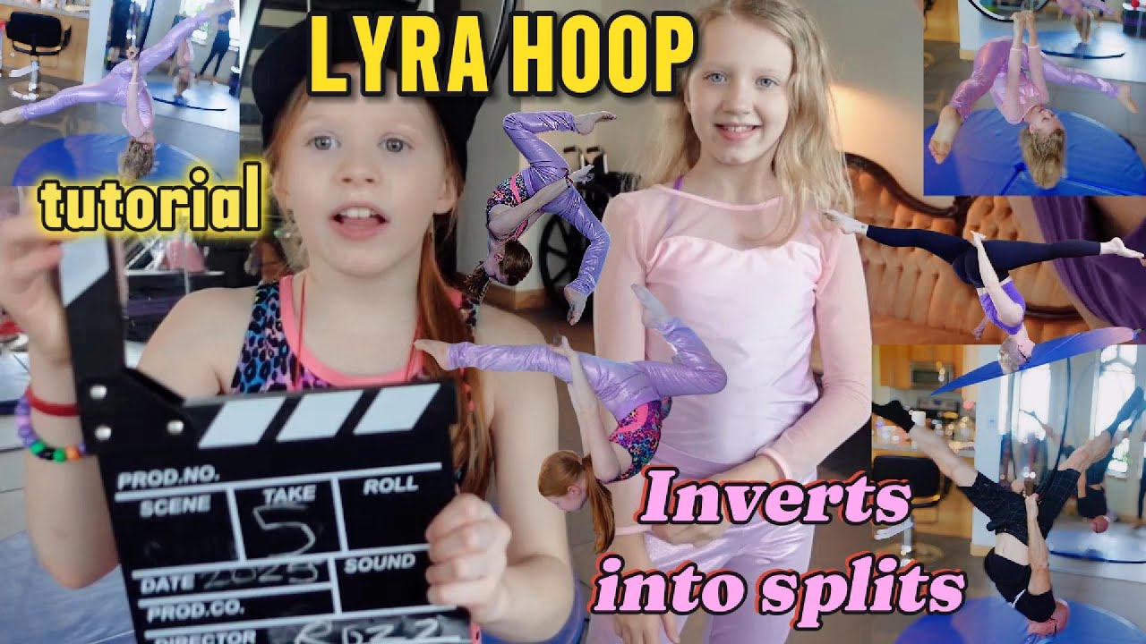 We Teach YOU! lyra hoop invert into splits aerial tutorial