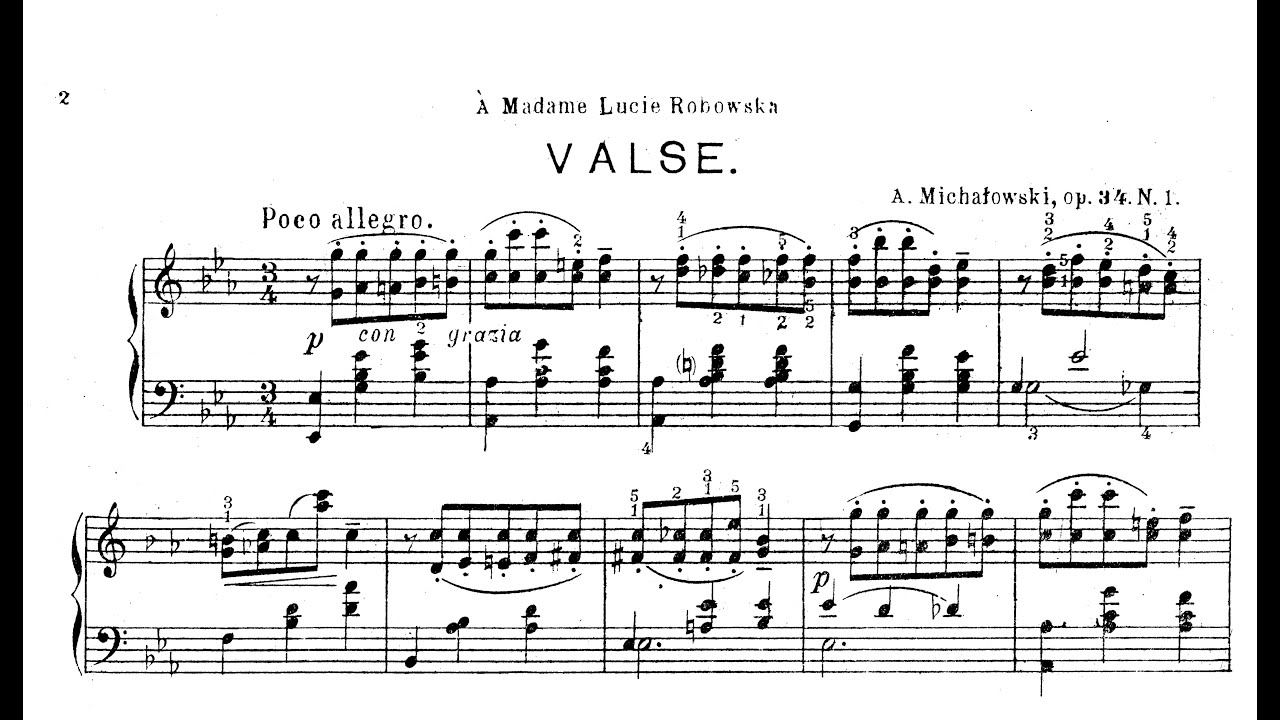 Aleksander Michalowski | Valse, Op.34/1