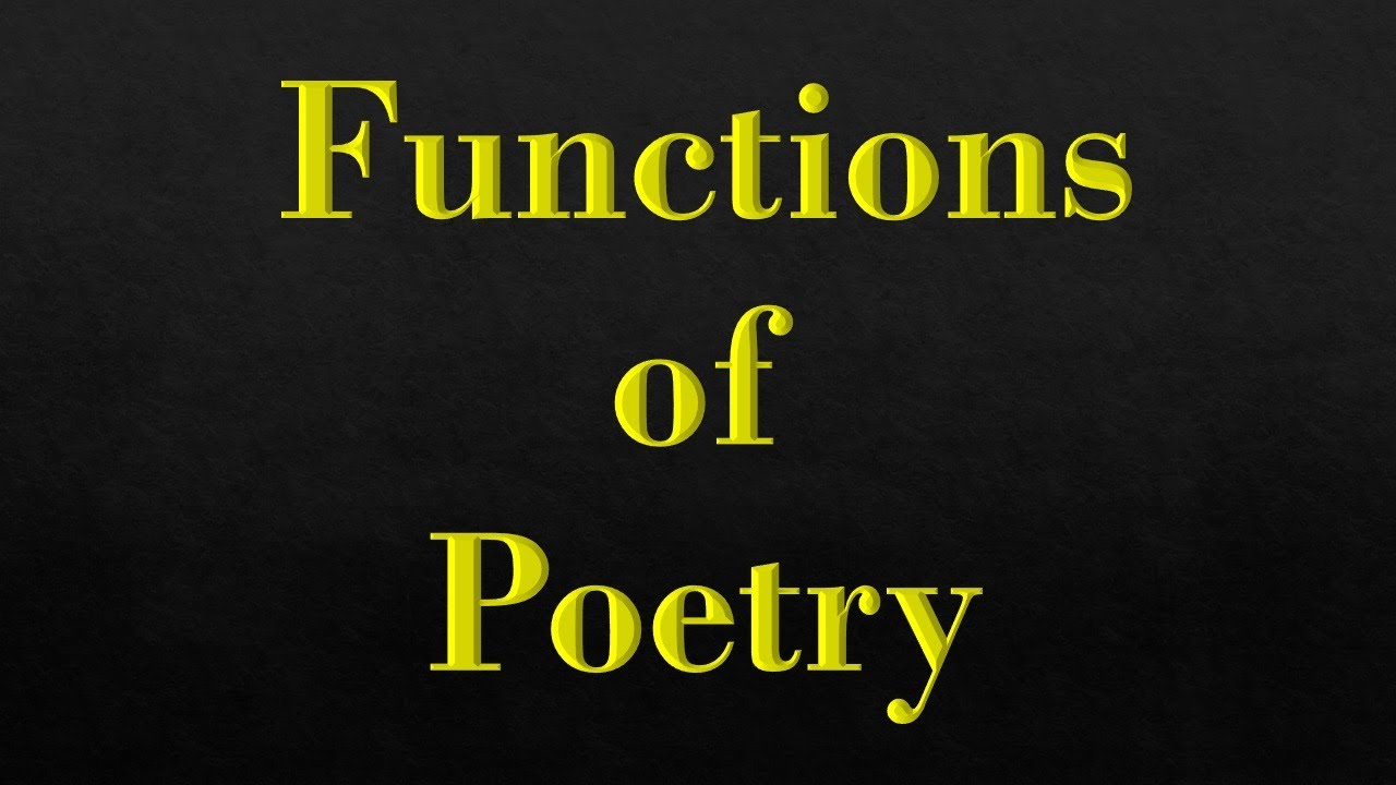 (Lecture-7), Functions of Poetry, Why do We Read Poetry? Aristotle, Wordsworth, John Keats, Tennyson