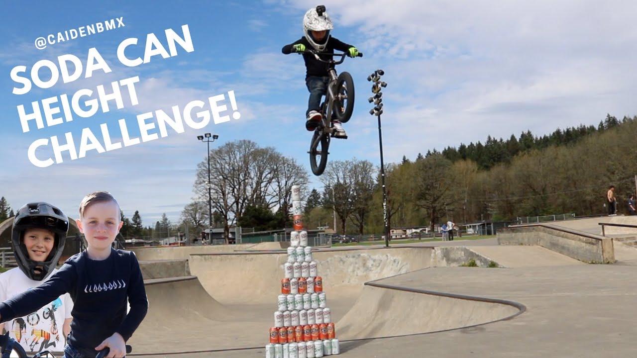 Soda Can Height Jump Challenge!!