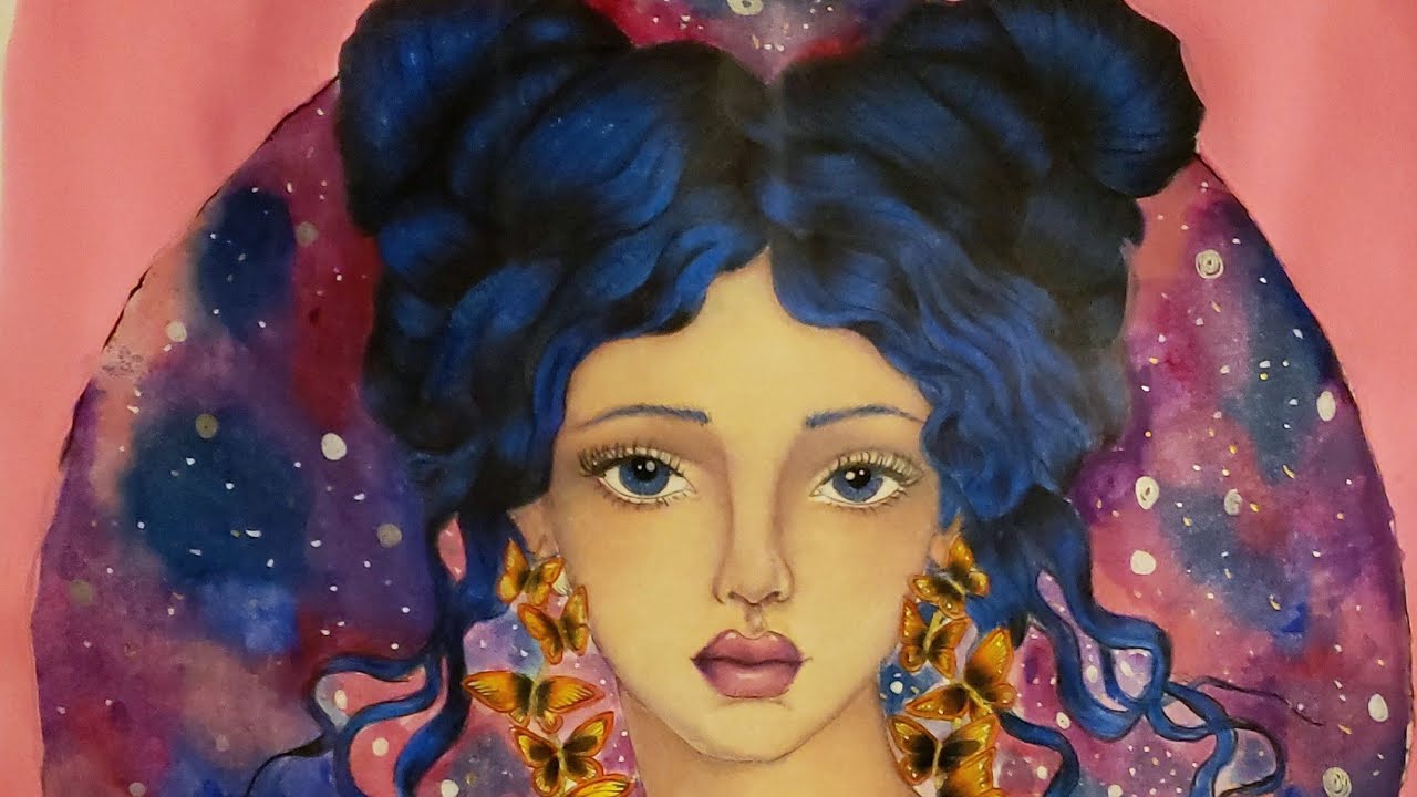 Speed Coloring from Mysteria by Anastasia Koldareva- My First Video!