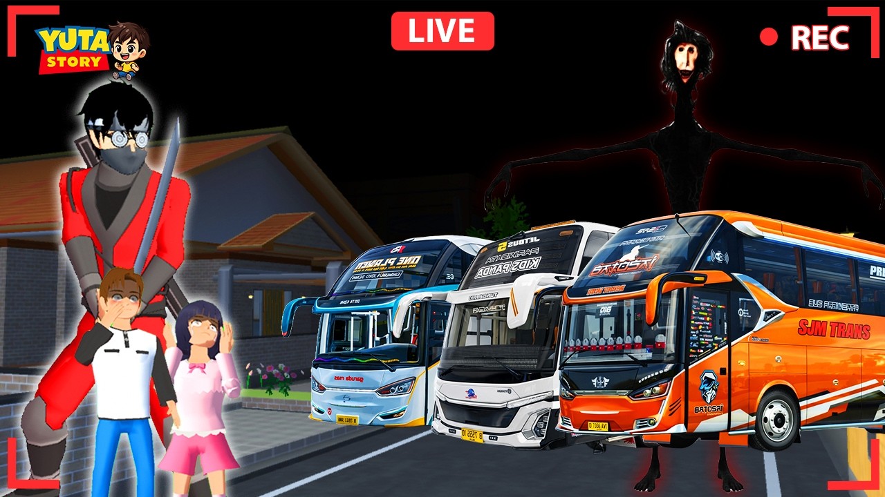 Yuta Mio Panik ada ANOMALI TOR MONITOR KETUA SERANG BUS BASURI 😱 | Sakura School Simulator