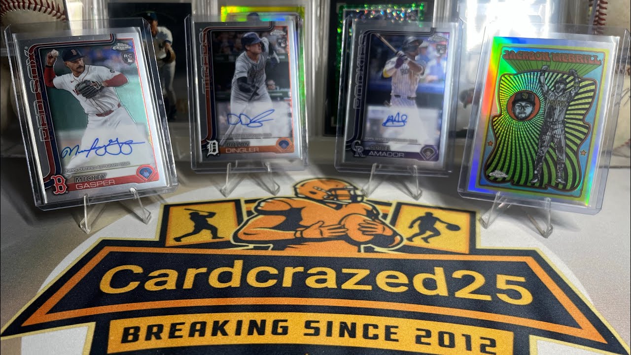 LIVE BREAK: 2025 Topps Chrome Baseball Hobby 3 Box Break #1 Random Teams